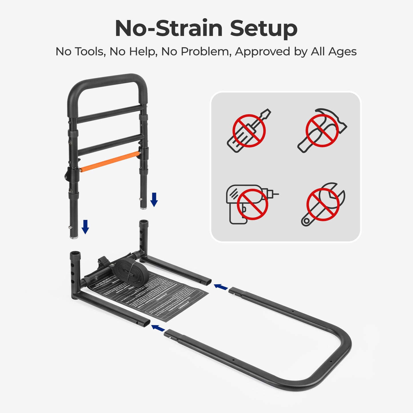 C1 Fold Bed Rails for Elderly Adults Safety