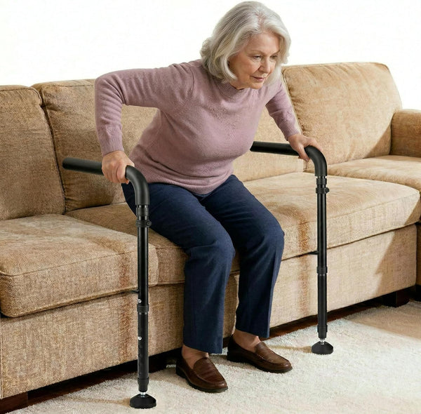 L2 Stand Assist Rail for Couch - Adjustable Chair Standing Aid, 300 lb Support