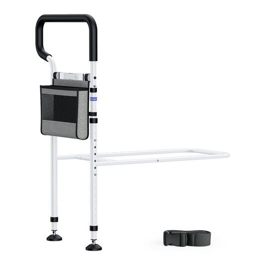 Newly Released Nimood C3 Pro Bed Rails for Elderly Adults Safety, for Bedside Safety at Night, White