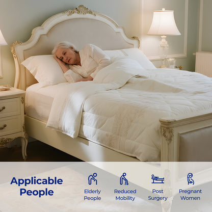 Nimood C5 Pro Bed Assist Rails for Seniors, 350LBS Stable Tool-Free Foldable Bed Guard Rail with Non-Slip Ergonomic Wider Handrail, Extension Heights