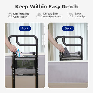 C3 Pro Bed Rails for Elderly Adults Safety, Adjustable Heights Bed Cane