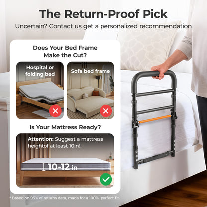 C1 Fold Bed Rails for Elderly Adults Safety