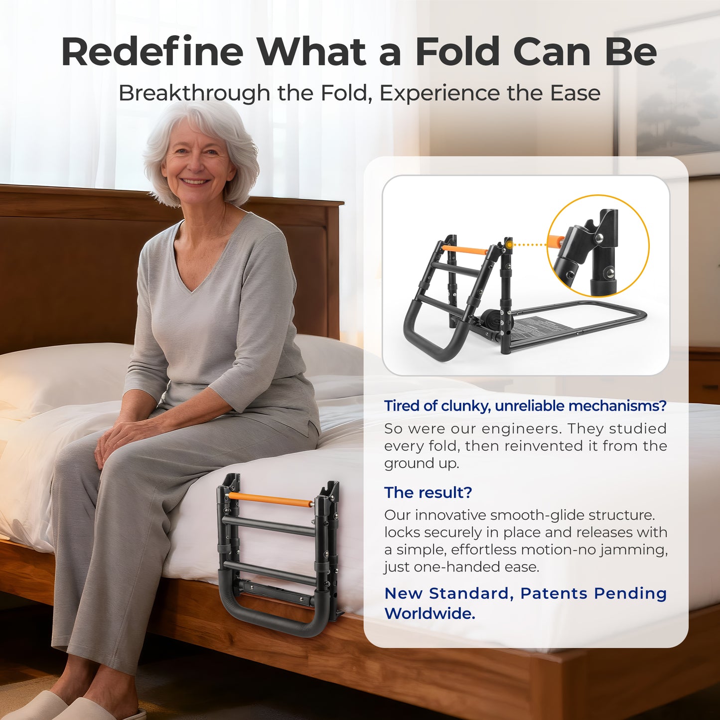 C1 Fold Bed Rails for Elderly Adults Safety